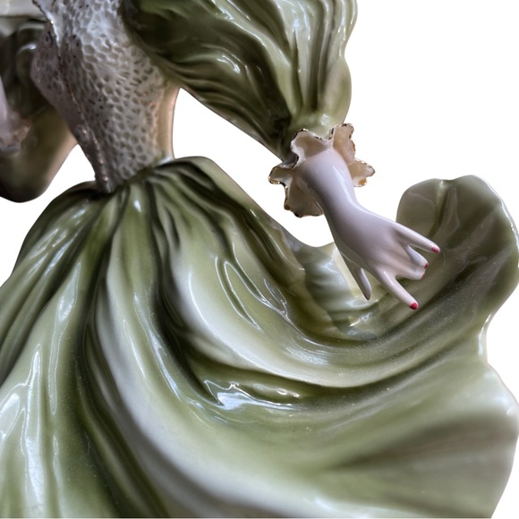 Florence Ceramics “Amber” Porcelain Figurine Moss Dress Lace Bodice vintage ‘57 - Picture 9 of 15